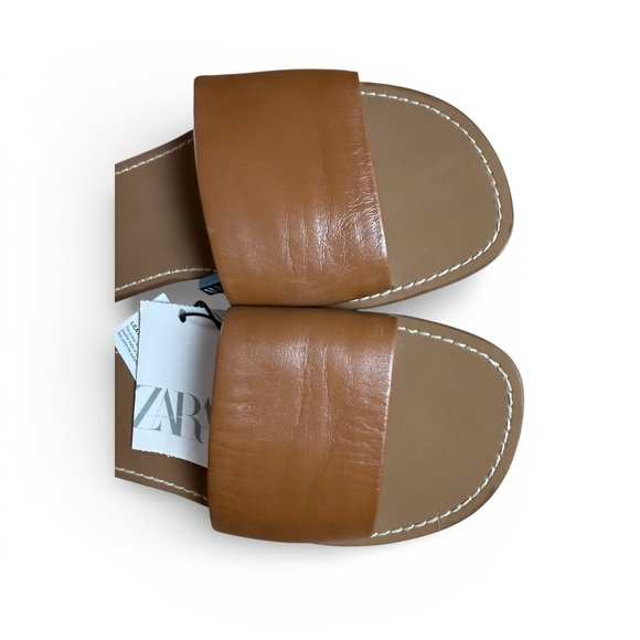 Zara Brown Slide Women’s Sandals - EU Size 38 - Picture 5 of 11